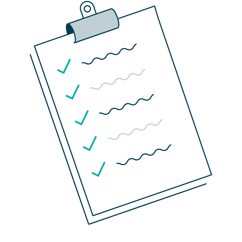 Clipboard ticks icon