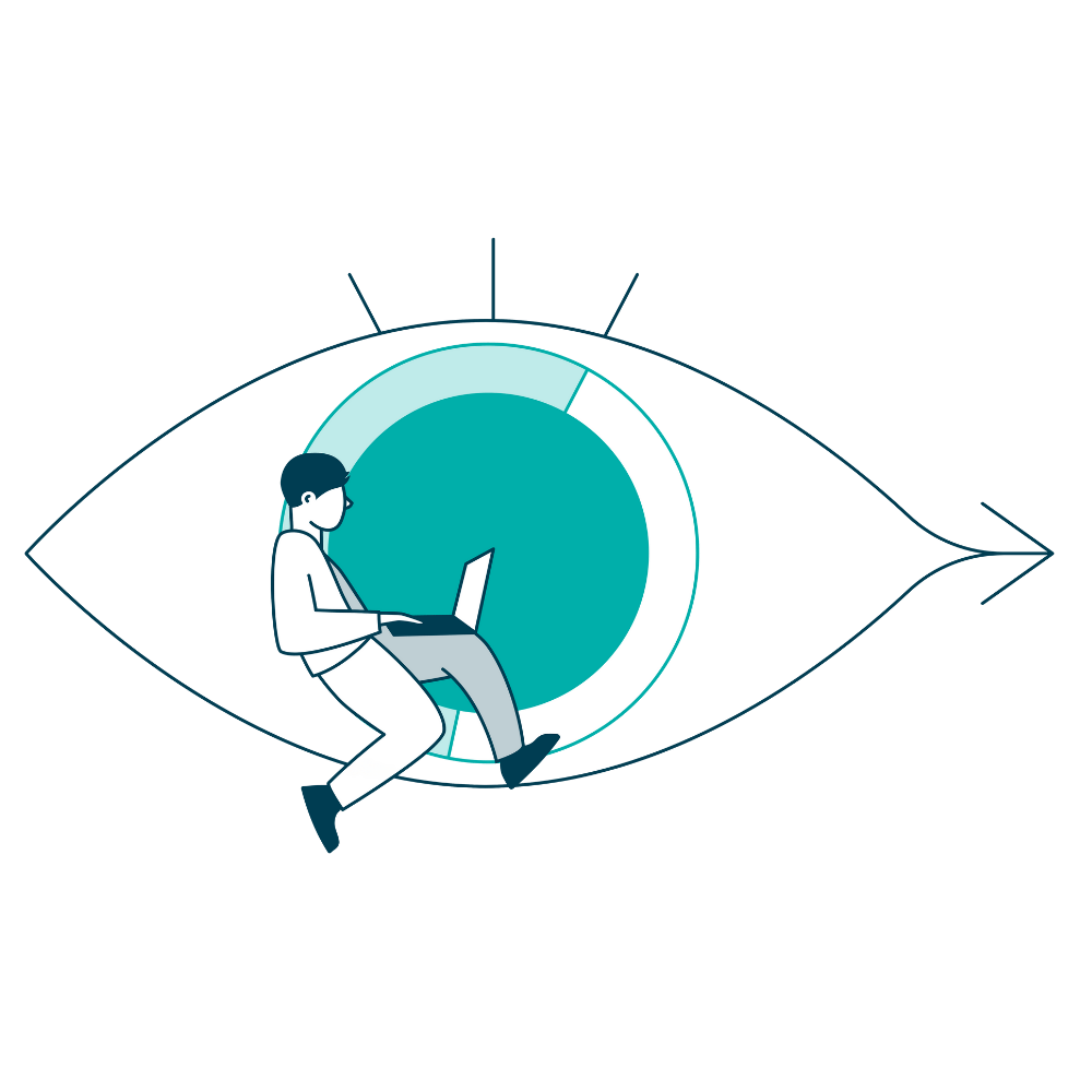 Eye man icon