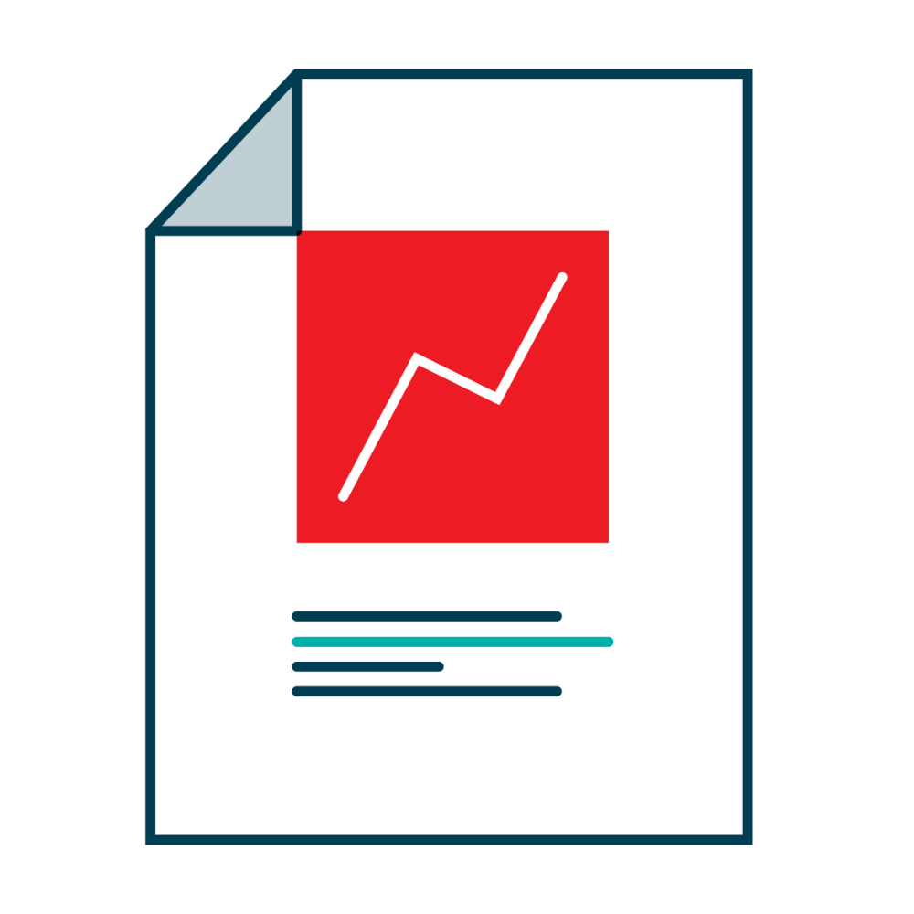 Analytics sheet icon