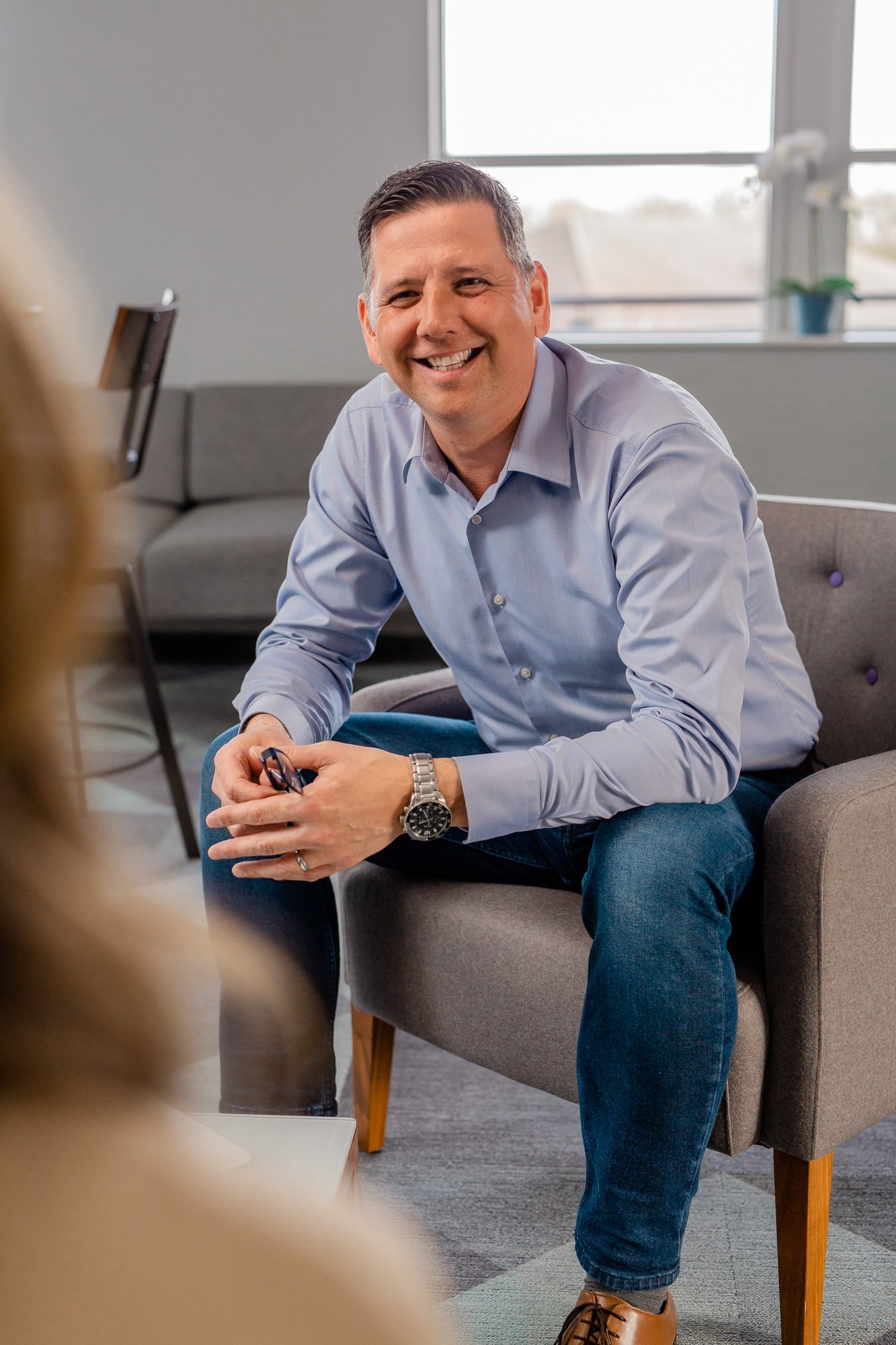 Stuart Morland smiling