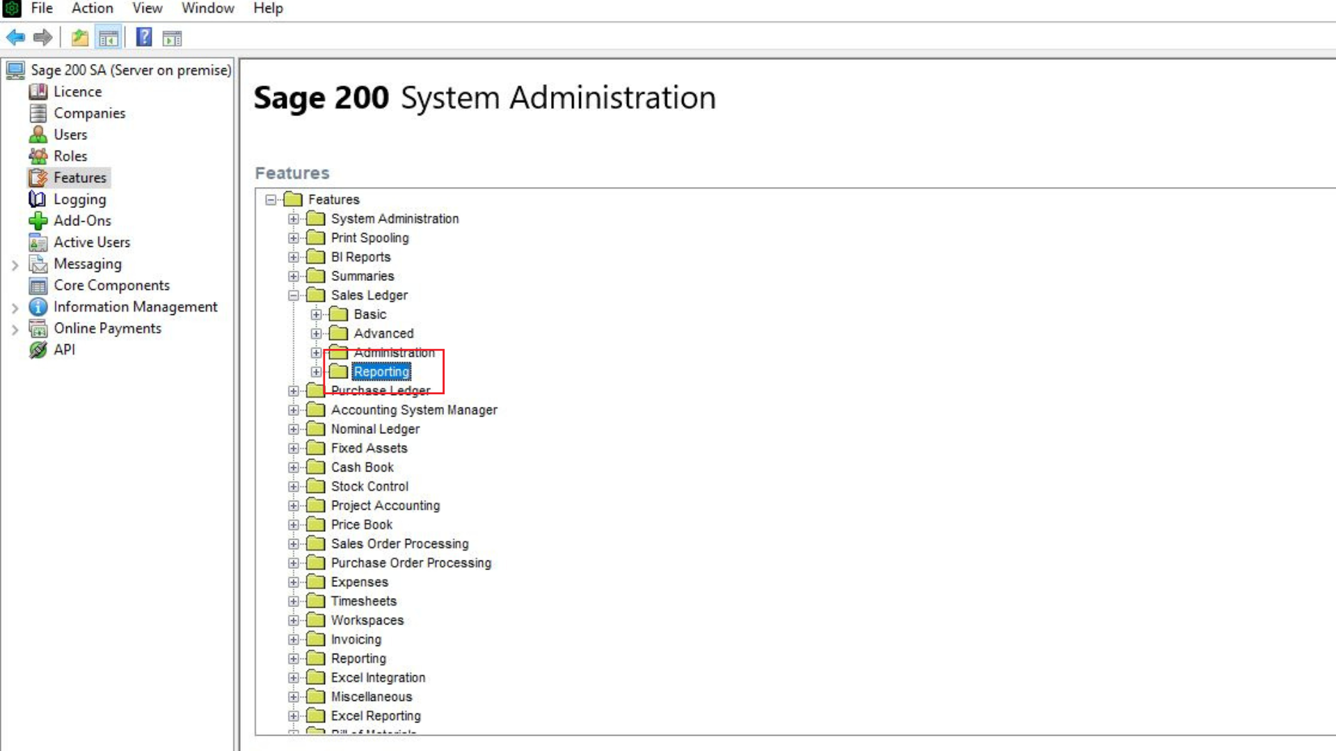 Screenshot 2 - adding new report to S200 menu