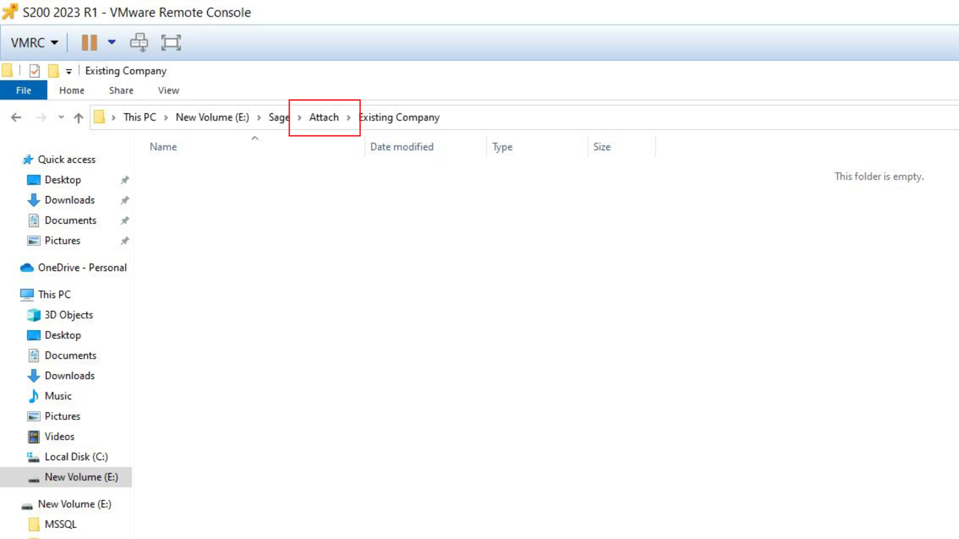 Screenshot 15 - Copying a live S200 database