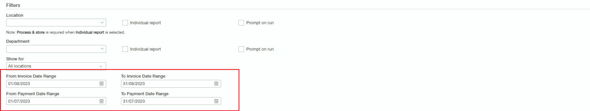 Screenshot 6 - Reconciling APAR to the  Trial Balance