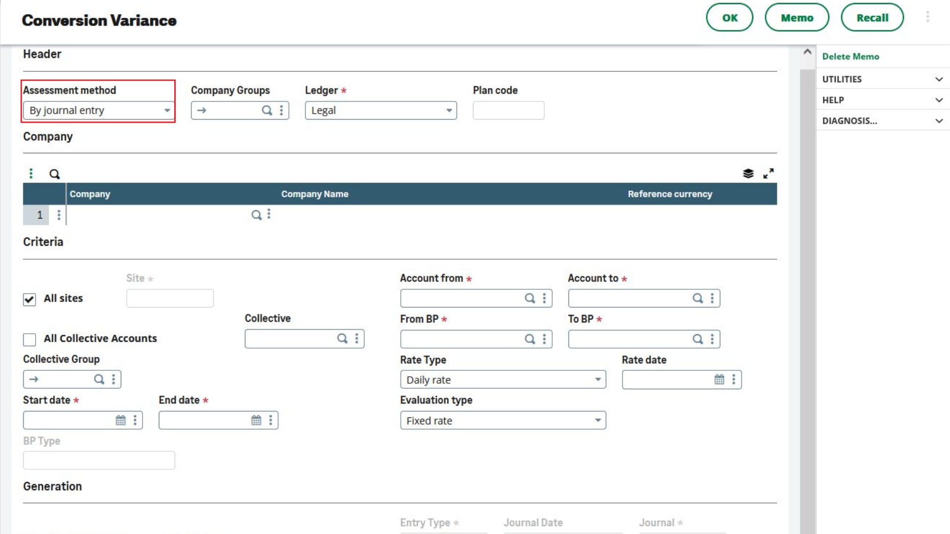 Financial Closing - Conversion Variance Debtors & Creditors - Screenshot 2