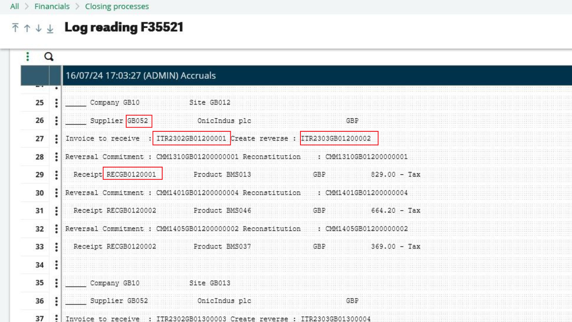 Financials Closing – Purchase Accruals (GRNI) Screenshot 2  (1)