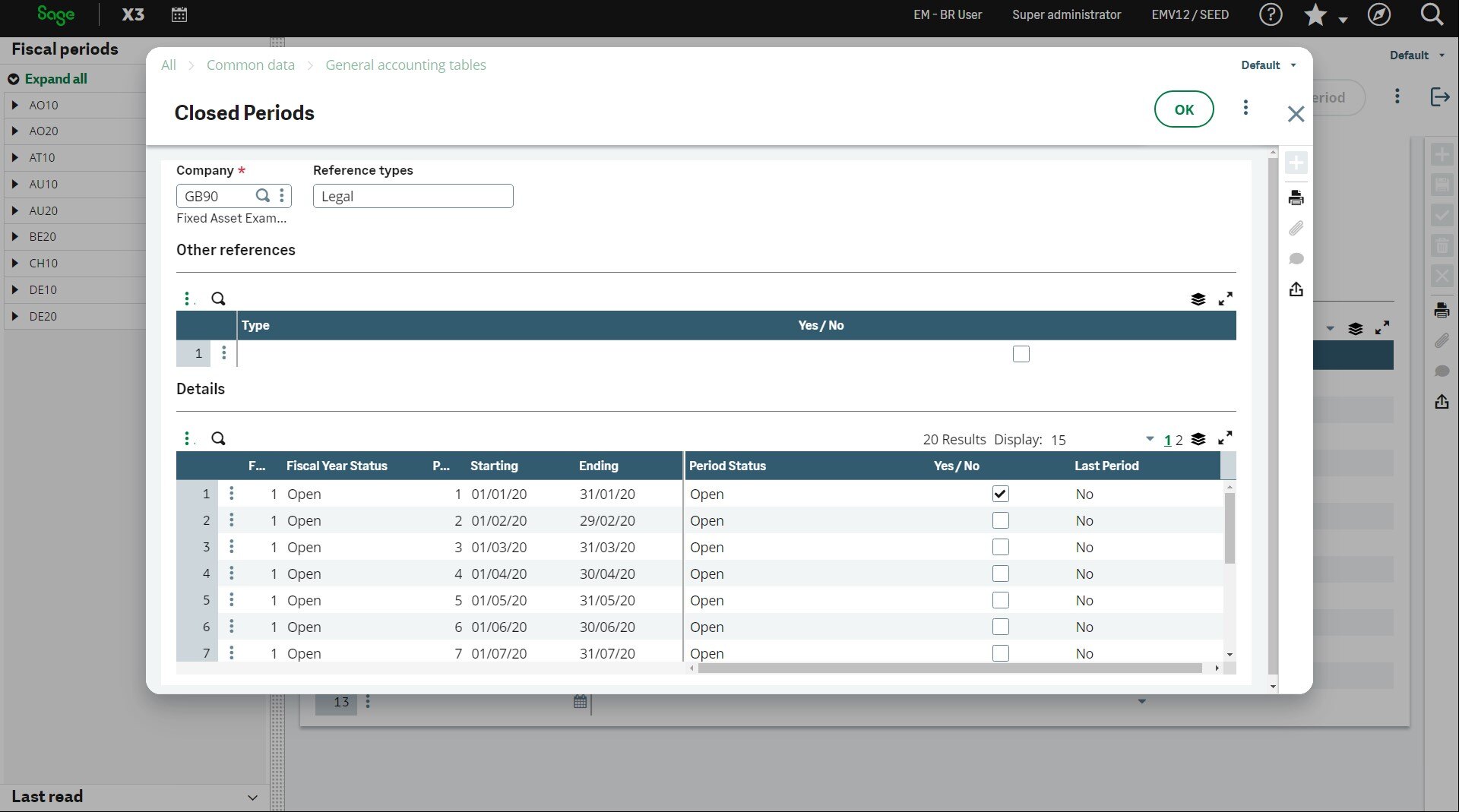 Running Fiscal Year End - Screenshot 2